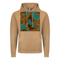 Vintage Camel tiger leopard turquoise glitter seamless pattern Vintage Hoodie - BundleAndBundleShop