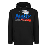 Black mens natty daddy dad bod light humor beer lover father's day Heavyweight Hoodie - linhVisuals