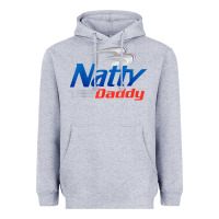 Heather Grey mens natty daddy dad bod light humor beer lover father's day Heavyweight Hoodie - linhVisuals