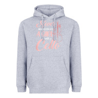 Heather Grey never underestimate a girl with a cello Heavyweight Hoodie - linhVisuals