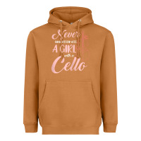Meerkat never underestimate a girl with a cello Heavyweight Hoodie - linhVisuals