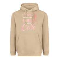 Mushroom never underestimate a girl with a cello Heavyweight Hoodie - linhVisuals