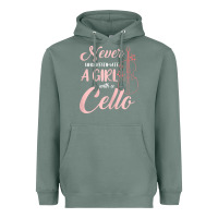 Sage never underestimate a girl with a cello Heavyweight Hoodie - linhVisuals