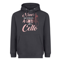 Smoke never underestimate a girl with a cello Heavyweight Hoodie - linhVisuals