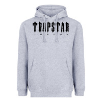 Heather Grey trapstar Heavyweight Hoodie - linhVisuals