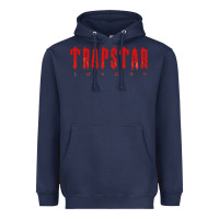 Navy trapstar Heavyweight Hoodie - linhVisuals