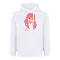 White nicki Heavyweight Hoodie - linhVisuals
