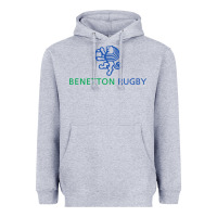Heather Grey benetton rugby Heavyweight Hoodie - linhVisuals