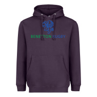 Plum benetton rugby Heavyweight Hoodie - linhVisuals