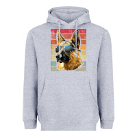 Heather Grey retro vintage german shepherd german shepherd dog gift Heavyweight Hoodie - linhVisuals