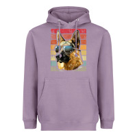 Lavender retro vintage german shepherd german shepherd dog gift Heavyweight Hoodie - linhVisuals