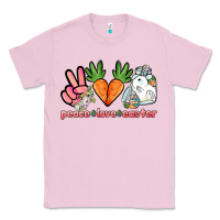 Bubblegum Pink Peace love Easter Day Classic Tee - HowdyJamesFarm