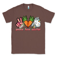 Chestnut Peace love Easter Day Classic Tee - HowdyJamesFarm