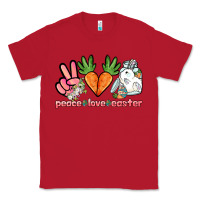Red Peace love Easter Day Classic Tee - HowdyJamesFarm