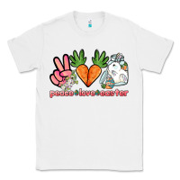White Peace love Easter Day Classic Tee - HowdyJamesFarm