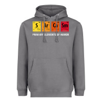 Storm sarcasm elements of humor periodic table graphic Heavyweight Hoodie - linhVisuals