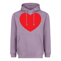 Lavender big heart Heavyweight Hoodie - linhVisuals