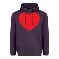 Plum big heart Heavyweight Hoodie - linhVisuals