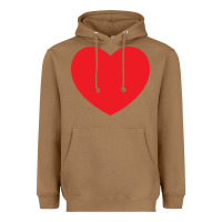 Toasted Coconut big heart Heavyweight Hoodie - linhVisuals