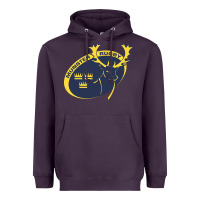 Plum munster rugby Heavyweight Hoodie - linhVisuals