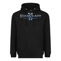 Black starcraft Heavyweight Hoodie - linhVisuals