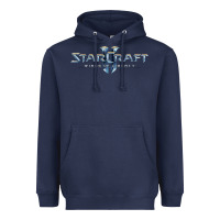Navy starcraft Heavyweight Hoodie - linhVisuals