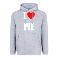 Heather Grey retro vintage classic i love pie for pie lovers cooks chefs t shirt Heavyweight Hoodie - linhVisuals
