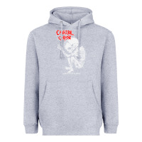Heather Grey butchered at birth Heavyweight Hoodie - linhVisuals