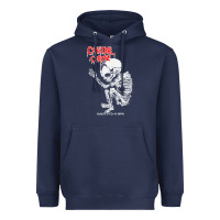 Navy butchered at birth Heavyweight Hoodie - linhVisuals