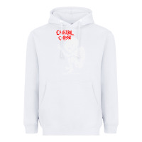 White butchered at birth Heavyweight Hoodie - linhVisuals