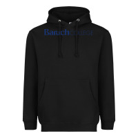 Black Baruch College Heavyweight Hoodie - linhVisuals