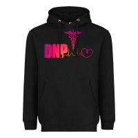 Black dnp doctor of nursing practice heartbeat color rn nurse Heavyweight Hoodie - linhVisuals