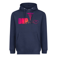 Navy dnp doctor of nursing practice heartbeat color rn nurse Heavyweight Hoodie - linhVisuals