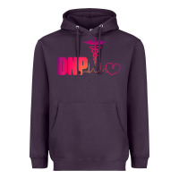 Plum dnp doctor of nursing practice heartbeat color rn nurse Heavyweight Hoodie - linhVisuals