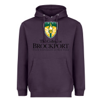 Plum SUNY Brockport College Heavyweight Hoodie - linhVisuals