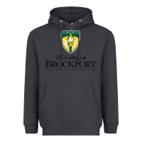 Smoke SUNY Brockport College Heavyweight Hoodie - linhVisuals