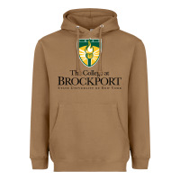 Toasted Coconut SUNY Brockport College Heavyweight Hoodie - linhVisuals