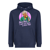 Navy dorothy zbornak Heavyweight Hoodie - linhVisuals