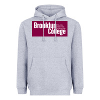 Heather Grey Brooklyn College Heavyweight Hoodie - linhVisuals