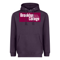 Plum Brooklyn College Heavyweight Hoodie - linhVisuals