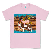 Bubblegum Pink western farm cow pig rooster chick farm chicken barn Classic Tee - Artiststas