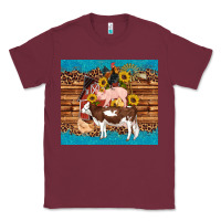 Burgundy western farm cow pig rooster chick farm chicken barn Classic Tee - Artiststas