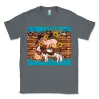 Charcoal Heather western farm cow pig rooster chick farm chicken barn Classic Tee - Artiststas