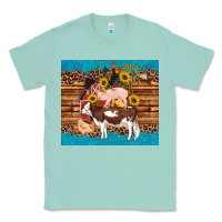 Seafoam western farm cow pig rooster chick farm chicken barn Classic Tee - Artiststas