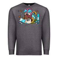 Charcoal Heather western sunflower gemstone nurse Premium Sweatshirt - JahusDesignShop