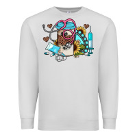 Dove Grey western sunflower gemstone nurse Premium Sweatshirt - JahusDesignShop