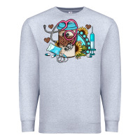 Heather Grey western sunflower gemstone nurse Premium Sweatshirt - JahusDesignShop