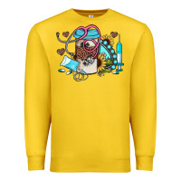 Lemon western sunflower gemstone nurse Premium Sweatshirt - JahusDesignShop