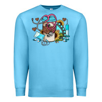 Ocean Blue western sunflower gemstone nurse Premium Sweatshirt - JahusDesignShop