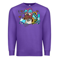 Purple western sunflower gemstone nurse Premium Sweatshirt - JahusDesignShop